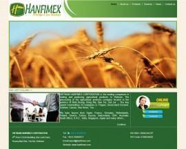 Website giới thiệu công ty Hanfimex