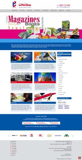 Website in ấn Phú Châu