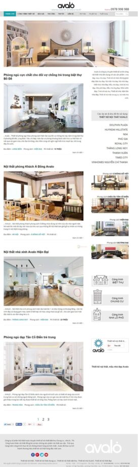 Website thiết kế nội thất Tinh tế