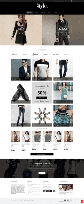 Website thời trang The Style