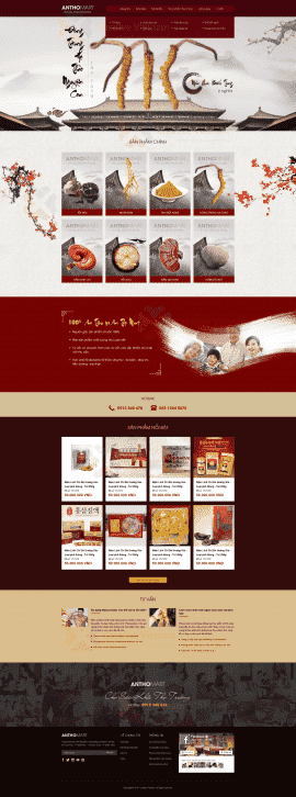 Website thực phẩm chức năng An Thọ Mart