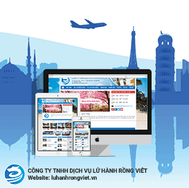 Giao diện thiết kế website du lịch lữ hành Rồng Việt