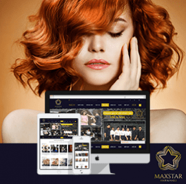 Website salon tóc Maxsta