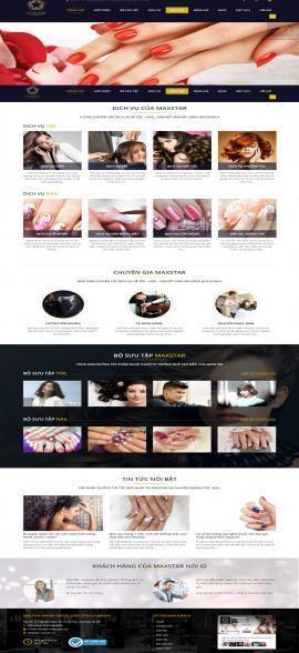 Website salon tóc Maxsta