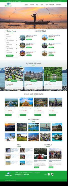 Website Du lịch  TIMETRAVEL