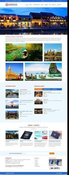 Website Du lịch Handetour