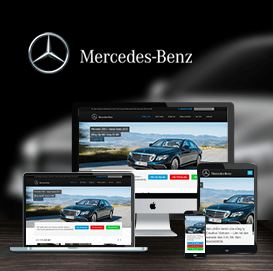 Mẫu website bán ô tô – Đại lý Mercedes