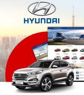 Mẫu website bán ô tô – Đại lý xe Hyundai