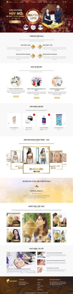 Website thẩm mỹ viện