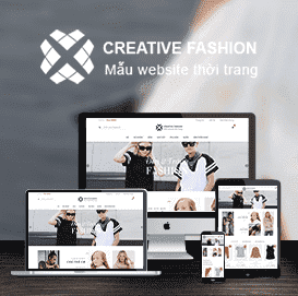 Mẫu web thời trang Creative Fashion