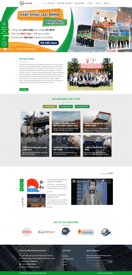 Web site công ty Châu Hưng