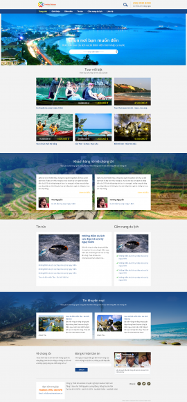 Mẫu Website du lịch