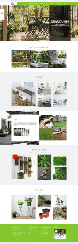 Website sân vườn Grandview