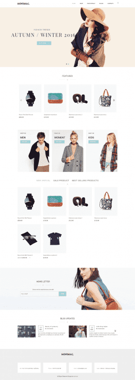 Website thời trang Minimal
