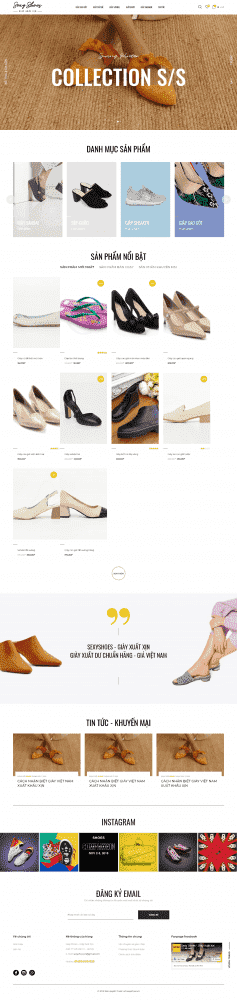 Website cửa hàng giày Sexy Shose