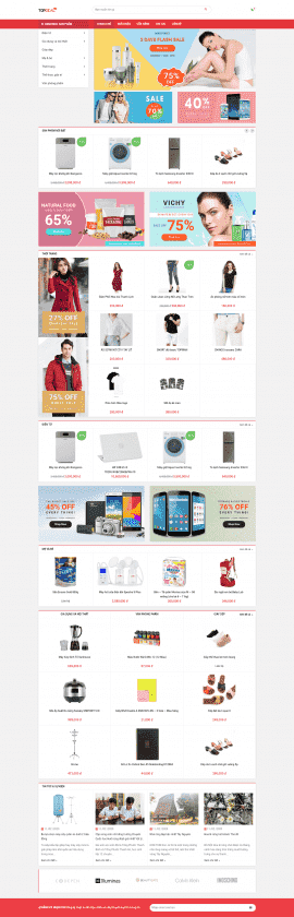 Mẫu website Topdeal
