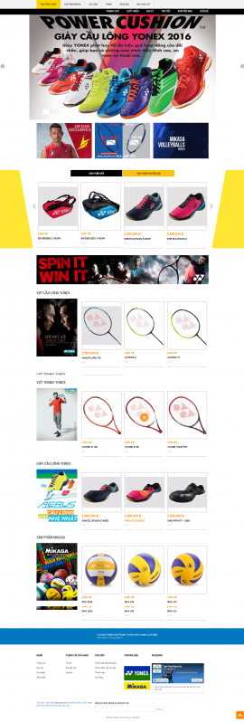 Website dụng cụ thể thao Tuấn Anh sport