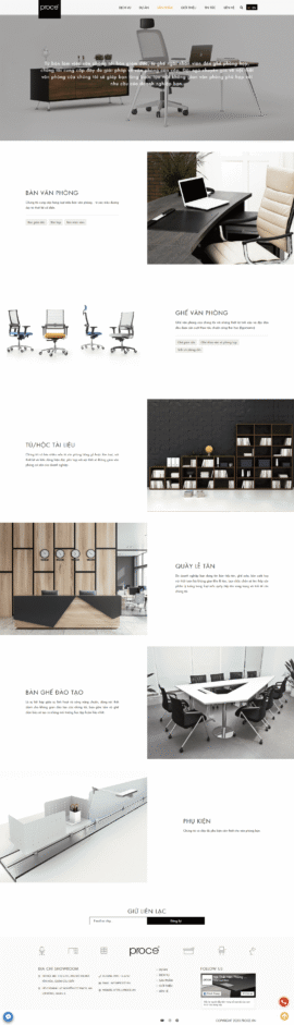 Website Nội thất Proce
