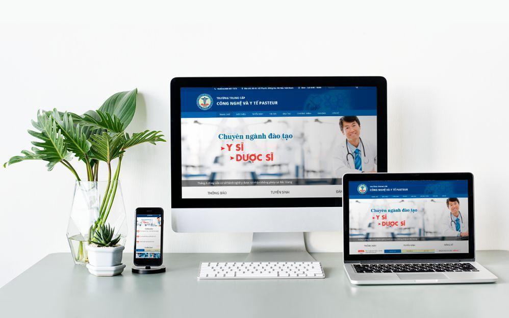 Thiết kế website như TRƯỜNG TRUNG CẤP Y TẾ PASTEUR