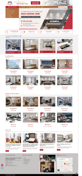 Website Nội thất Nam Hoàng Anh