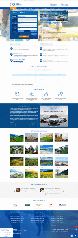 Website dịch vụ Taxi Bùi Gia