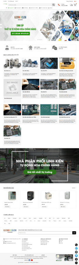 Website công ty GL Commercer