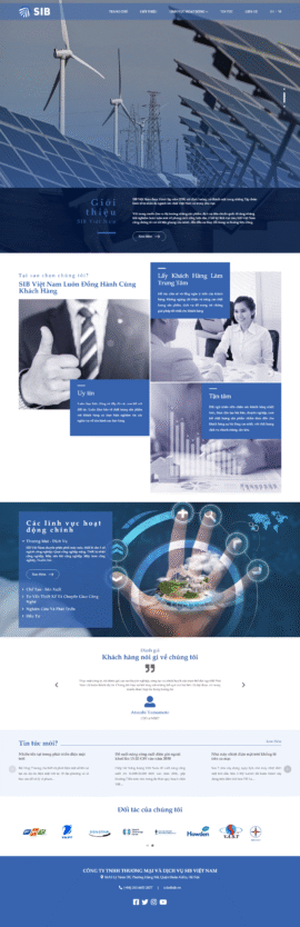 Website Công ty TNHH Thương mại và dịch vụ SIB Việt Nam
