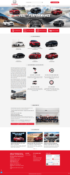 Website Honda Vĩnh Yên