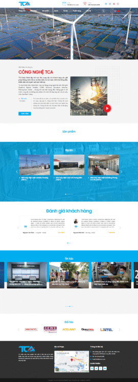 Website Công ty Công nghệ TCA