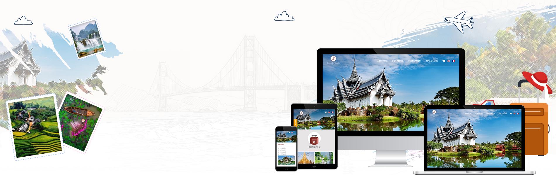 Banner trang du lịch mobile