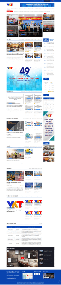 Website Viện Kinh tế xây dựng