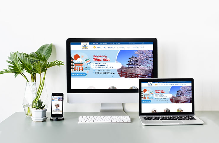 Mẫu website Tư vấn du học