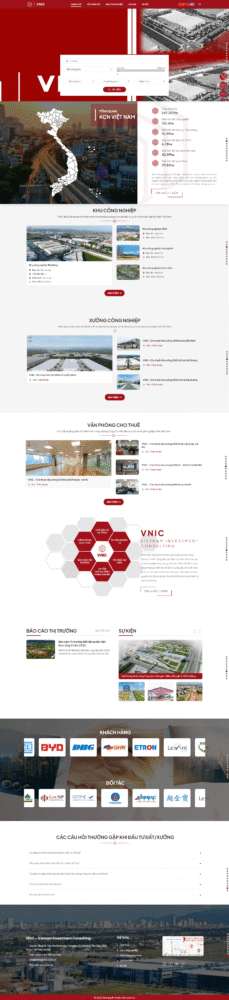 Website công ty VNIC – Vietnam Investment Consulting