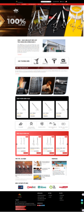 Website Công ty TNHH Dụng cụ tóc Việt Hàn