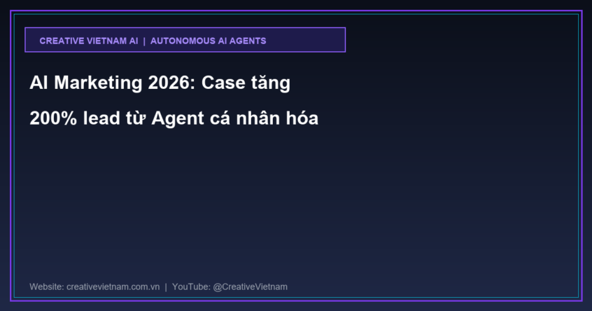 AI Marketing 2026: Case tăng 200% lead từ Agent cá nhân hóa