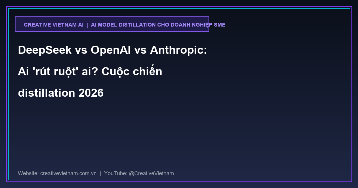 DeepSeek vs OpenAI vs Anthropic: Ai 'rút ruột' ai? Cuộc chiến distillation 2026 DeepSeek vs OpenAI vs Anthropic: Ai 'rút ruột' ai? Cuộc chiến distillation 2026