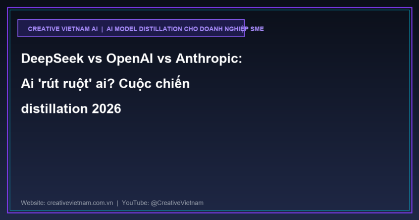 DeepSeek vs OpenAI vs Anthropic: Ai ‘rút ruột’ ai? Cuộc chiến distillation 2026