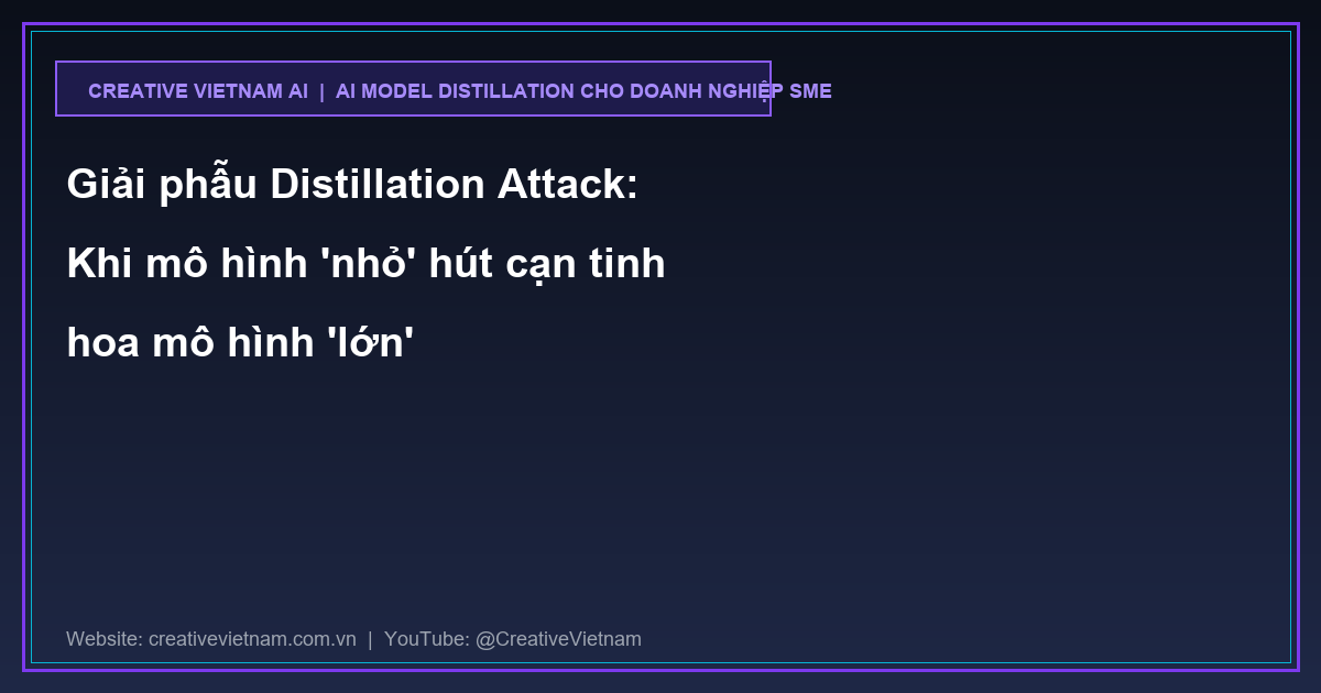 Giải phẫu Distillation Attack: Khi mô hình 'nhỏ' hút cạn tinh hoa mô hình 'lớn'