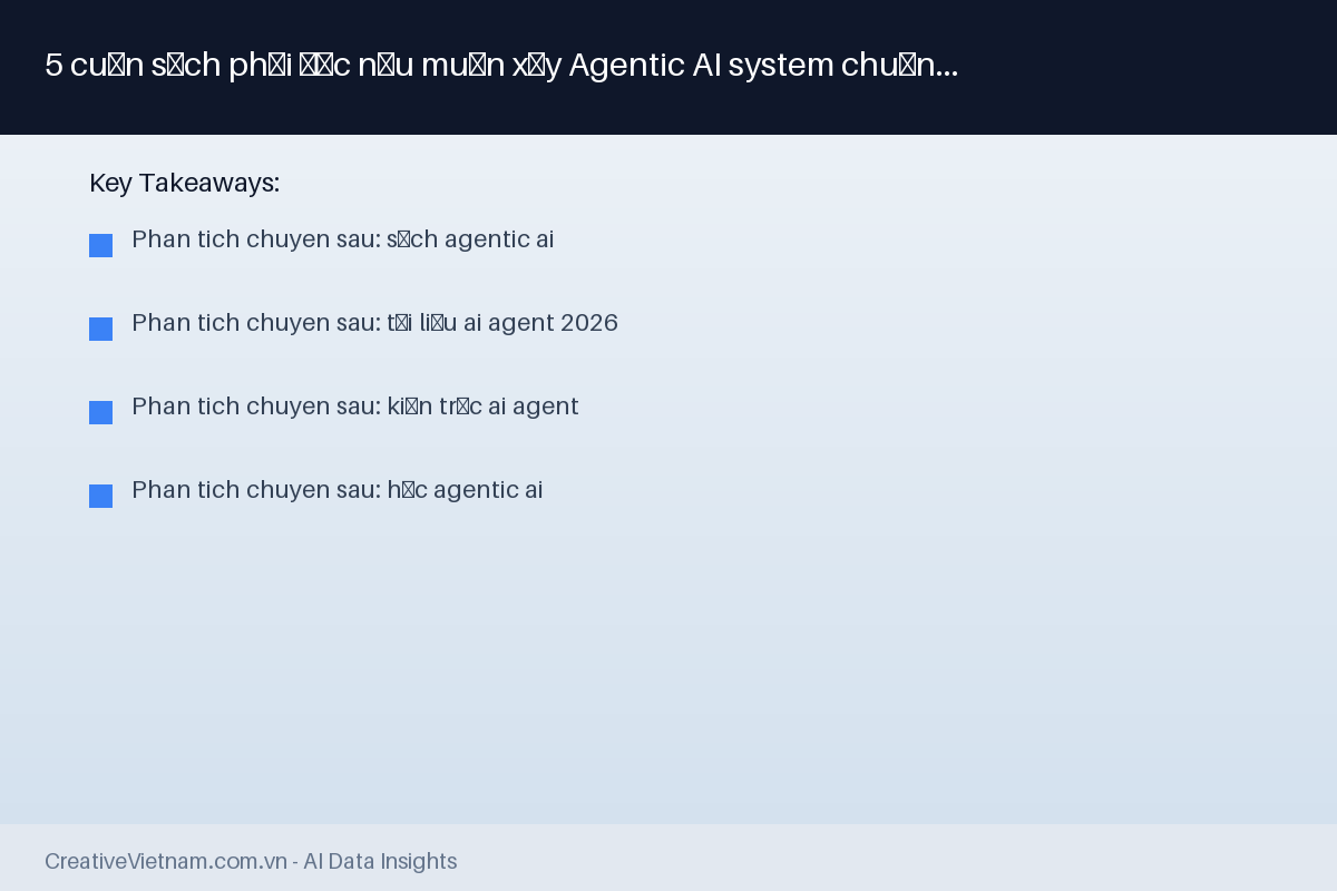 5 cuốn sách phải đọc nếu muốn xây Agentic AI system chuẩn 2026 - Infographic & Key Takeaways
