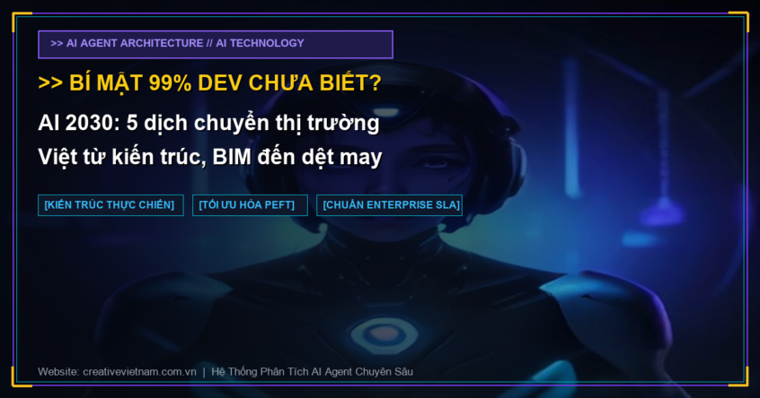 AI 2030: 5 dịch chuyển thị trường Việt từ kiến trúc, BIM đến dệt may