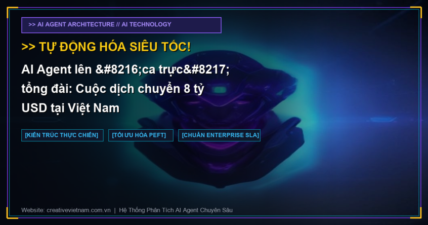 AI Agent lên ‘ca trực’ tổng đài: Cuộc dịch chuyển 8 tỷ USD tại Việt Nam