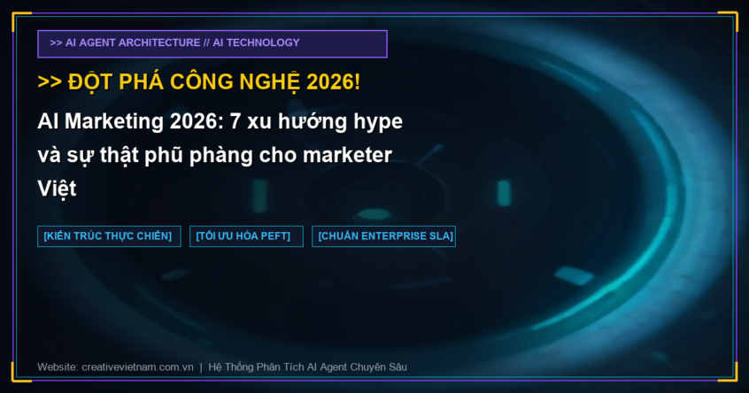 AI Marketing 2026: 7 xu hướng hype và sự thật phũ phàng cho marketer Việt