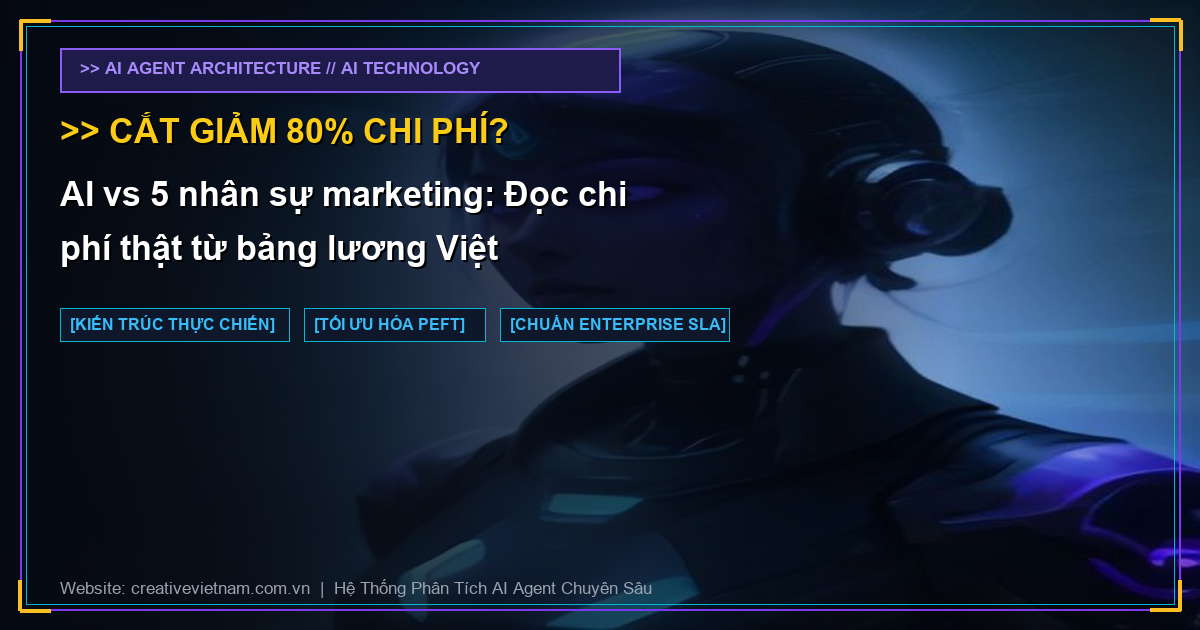 AI vs 5 nhân sự marketing: Đọc chi phí thật từ bảng lương Việt