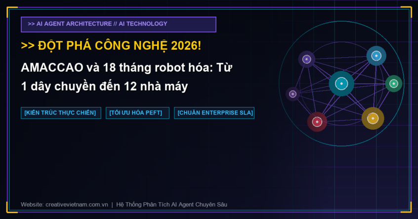 AMACCAO và 18 tháng robot hóa: Từ 1 dây chuyền đến 12 nhà máy