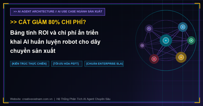 Bảng tính ROI và chi phí ẩn triển khai AI huấn luyện robot cho dây chuyền sản xuất