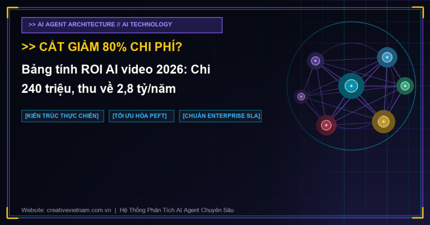 Bảng tính ROI AI video 2026: Chi 240 triệu, thu về 2,8 tỷ/năm