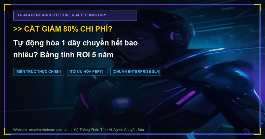 Tự động hóa 1 dây chuyền hết bao nhiêu? Bảng tính ROI 5 năm
