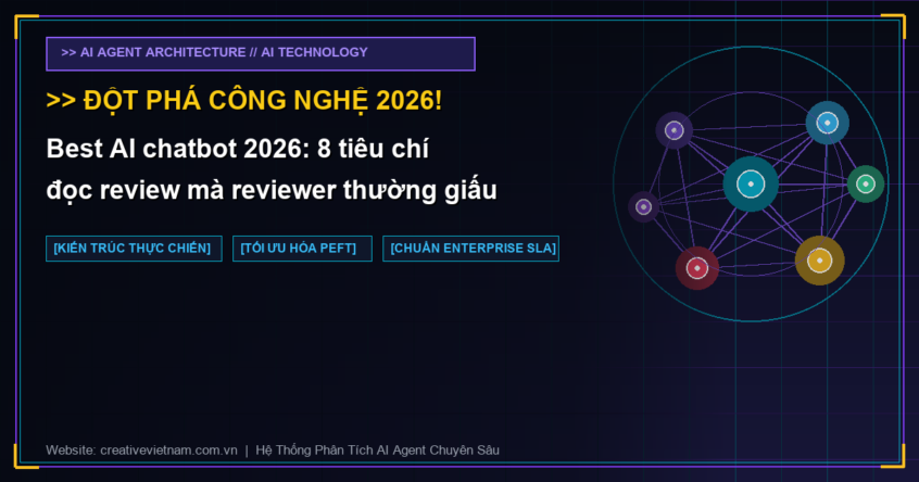 Best AI chatbot 2026: 8 tiêu chí đọc review mà reviewer thường giấu