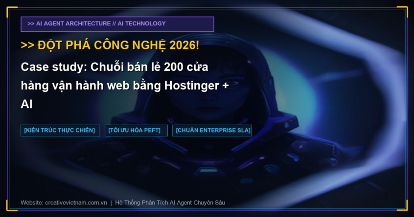 Case study: Chuỗi bán lẻ 200 cửa hàng vận hành web bằng Hostinger + AI