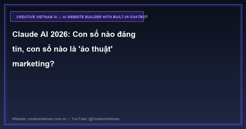 Claude AI 2026: Con số nào đáng tin, con số nào là ‘ảo thuật’ marketing?
